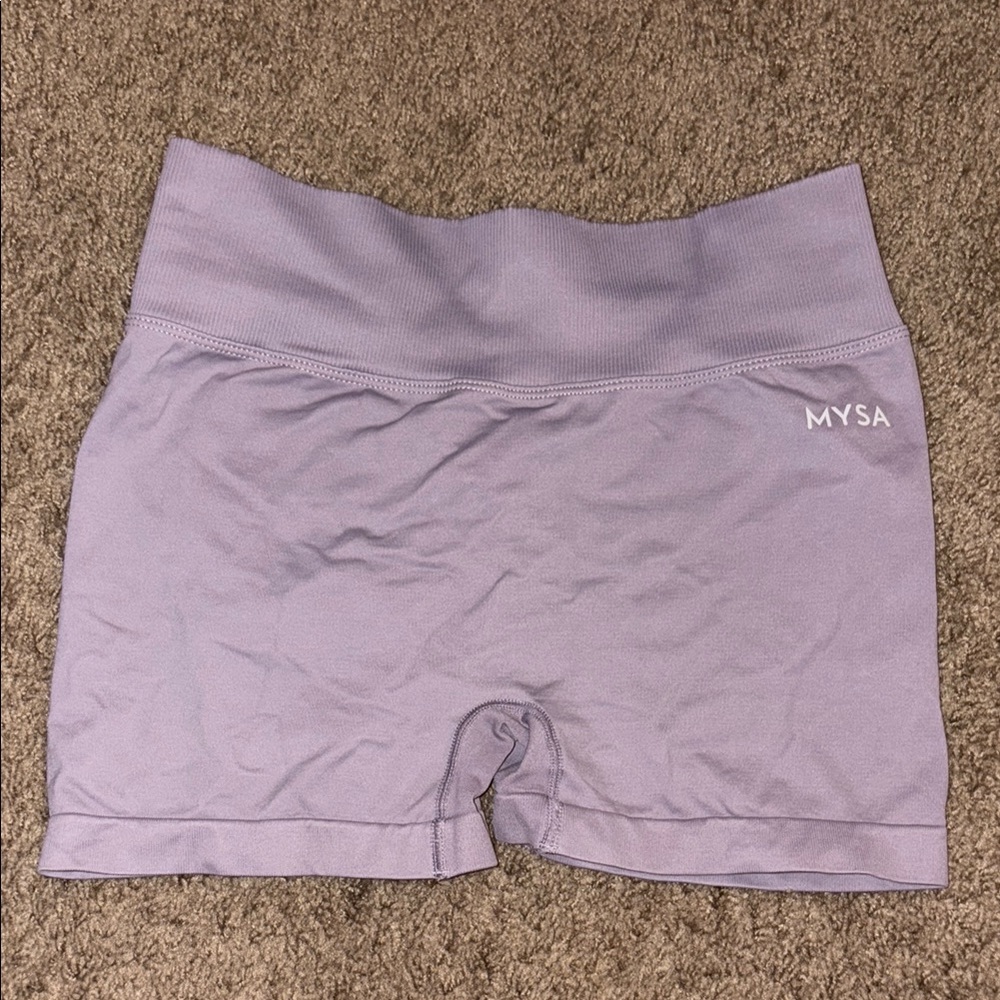 Purple Athletic Shorts with Seamless Design